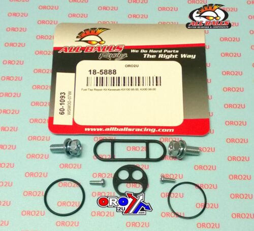 FUEL TAP REPAIR KIT ALLBALLS, ALLBALLS 60-1093 KAW KX80/100 98-00
