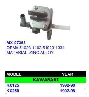 FUEL PETCOCK TAP KAW KX, 51023-1182,51023-1334, PSYCHIC MX-07353