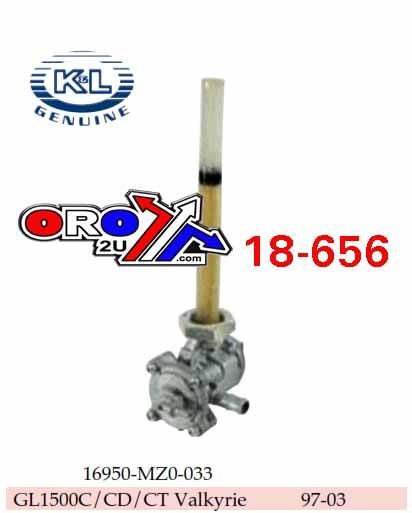 FUEL PETCOCK TAP 16950-MZ0-033 K&L 18-4161