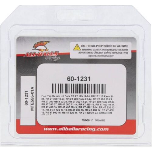 FUEL TAP REPAIR KIT ALLBALLS, ALLBALLS 60-1231 BETA MODELS