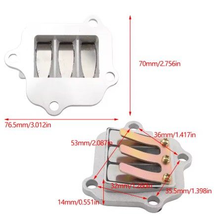 REEDS VALVE BLOCK YAMAHA PW80 1HA-13610-01-00 - Image 7