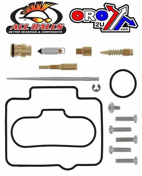 CARBURETOR REBUILD KIT 2002 HON CR250R, ALLBALLS 26-1165 DIRT