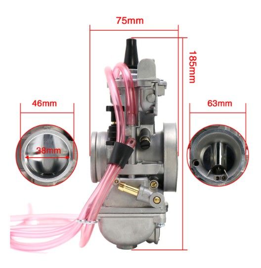 CARBURETTOR PWK38S KTM HUSQVARNA GASGAS SHORT BODY - Image 4