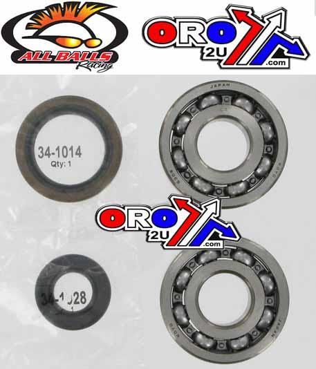 CRANKSHAFT BEARING & SEAL KIT, ALLBALLS 24-1019 RM250 89-93