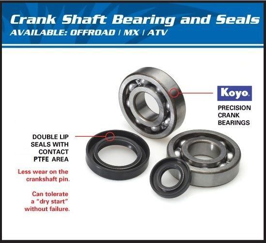 CRANKSHAFT BEARING & SEAL KIT, ALLBALLS 24-1060 RMX250 95-98
