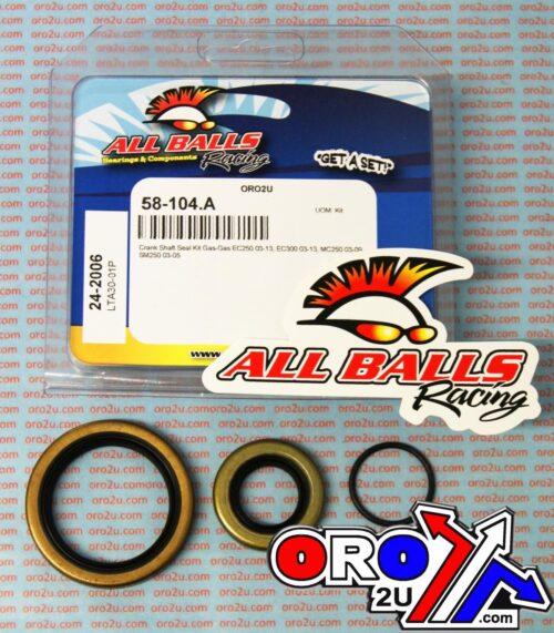 CRANKSHAFT SEAL KIT ALLBALLS, ALLBALLS 24-2006