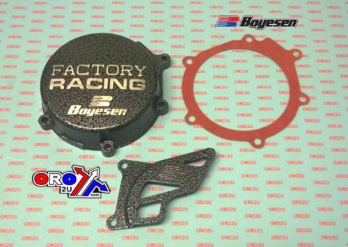 IGNITION COVER 00-05 KX65, 03-05 RM60/65 IGNITION COVER, BOYESEN SC-10CL SILVER/BLACK