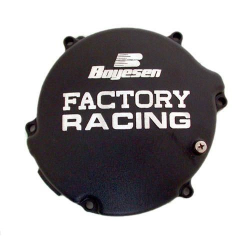 CLUTCH COVER 94-02 KX125 BLACK, BOYESEN CC11B