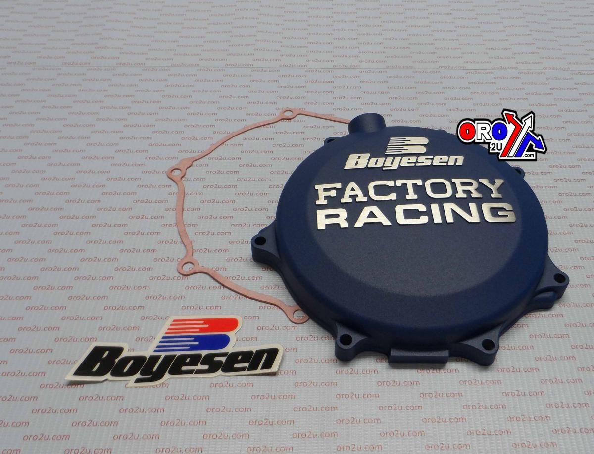 CLUTCH COVER 06-15 KX450F, BOYESEN CC-18L BLUE