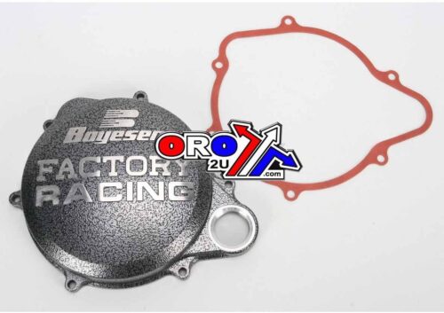 CLUTCH COVER 10-17 CRF250R, BOYESEN CC-07A SILVER/BLACK