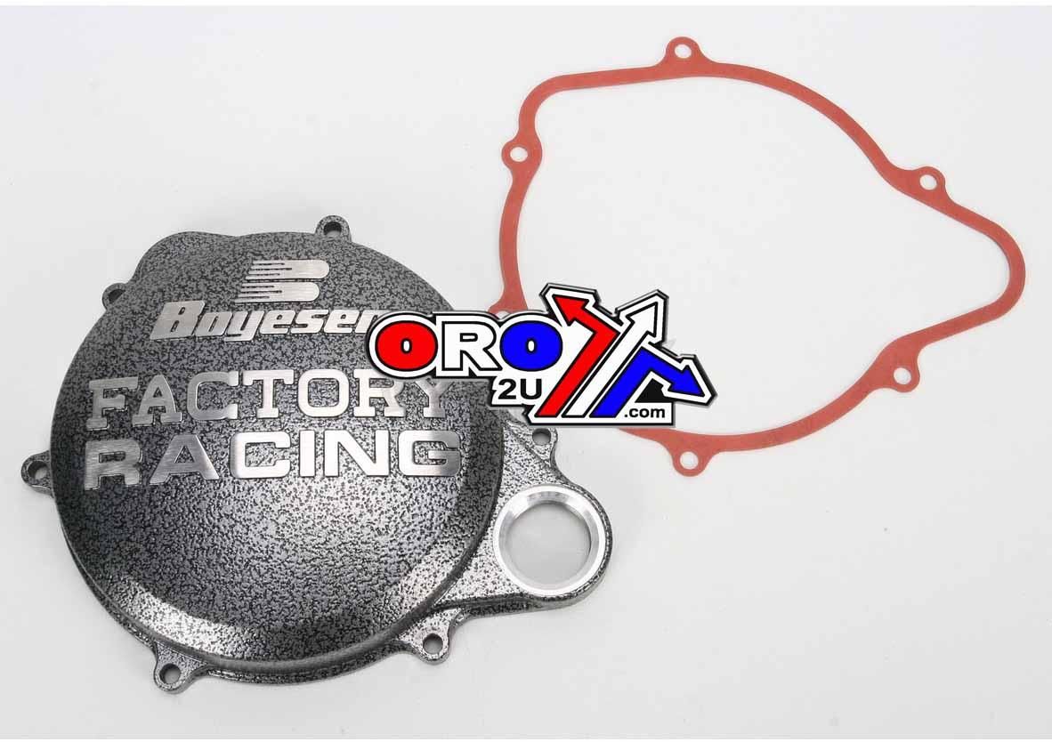 CLUTCH COVER 10-17 CRF250R, BOYESEN CC-07A SILVER/BLACK