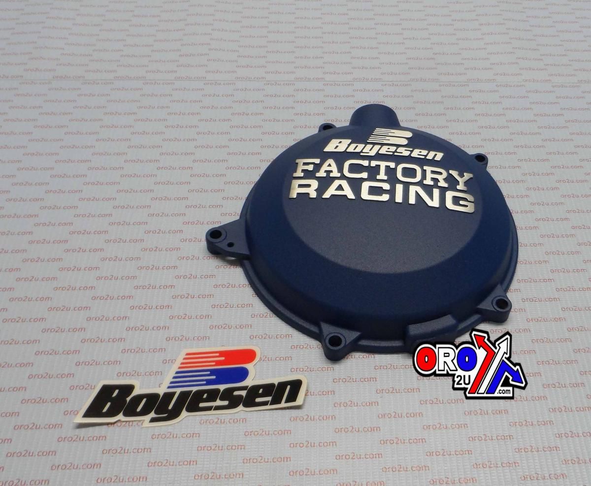 CLUTCH COVER 13-15 KTM 450 SXF, BOYESEN CC-45L BLUE