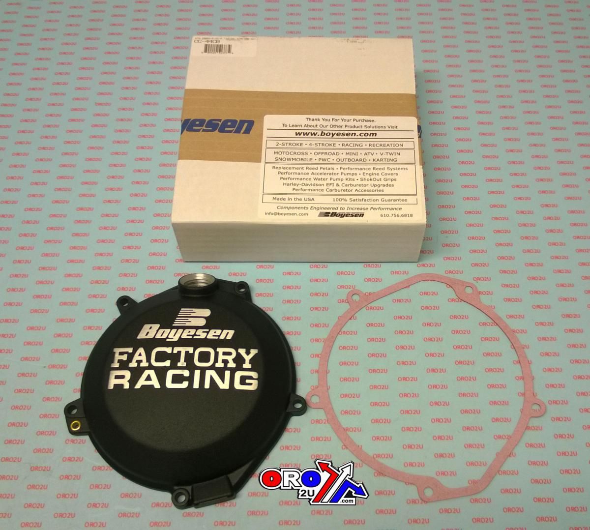 CLUTCH COVER 16-21 KTM 250 SX-F, BOYESEN CC-44CB, BLACK