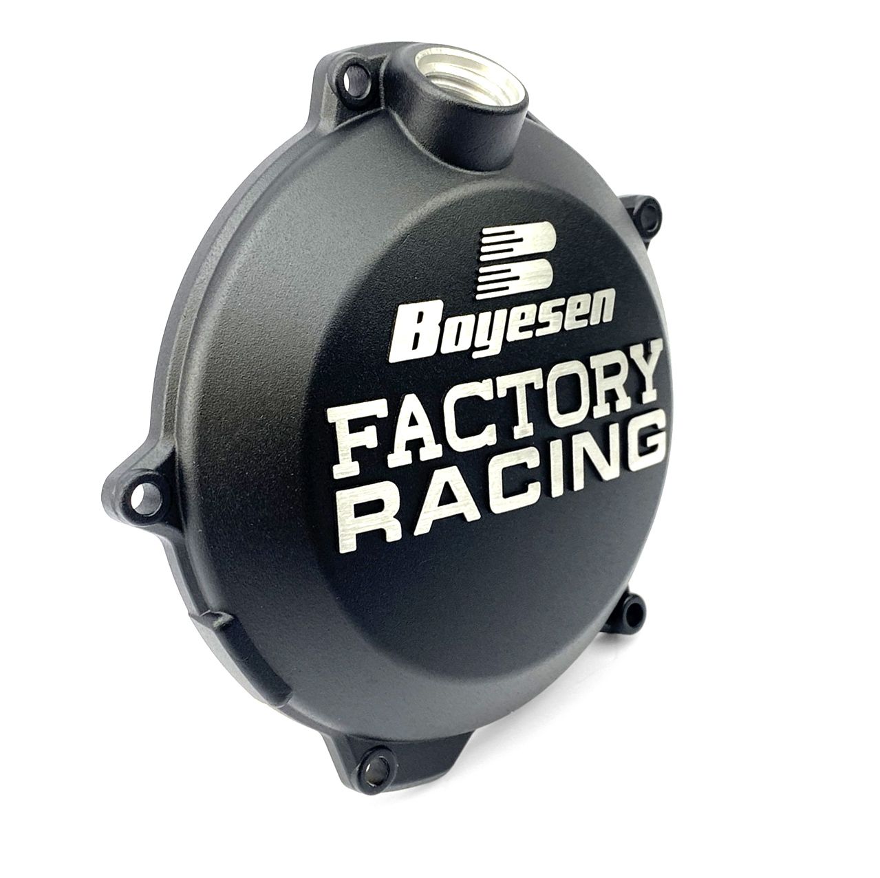 CLUTCH COVER 23-25 250/350/450 SX-F KTM, BOYESEN CC-45CB, BLACK