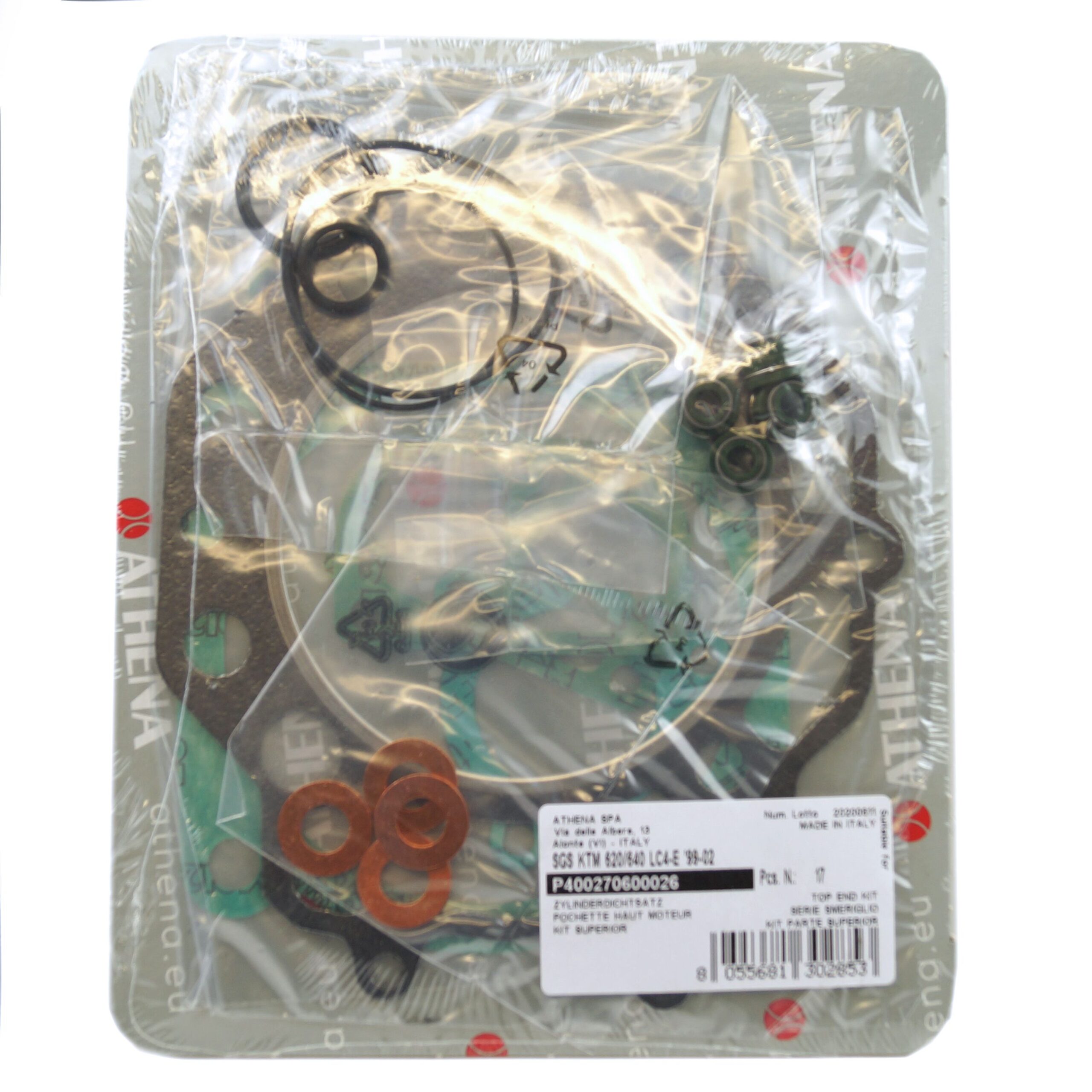 TOP END GASKET SET KTM LC4 620/640 99-02, ATHENA P400270600026