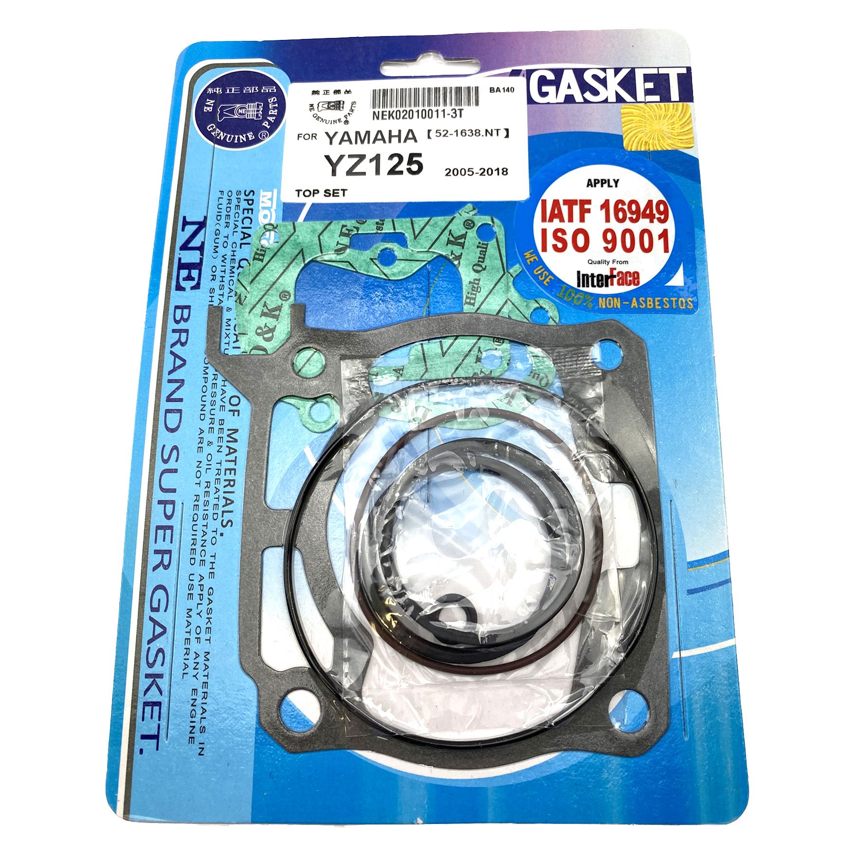 GASKET TOP SET 05-18 YZ125