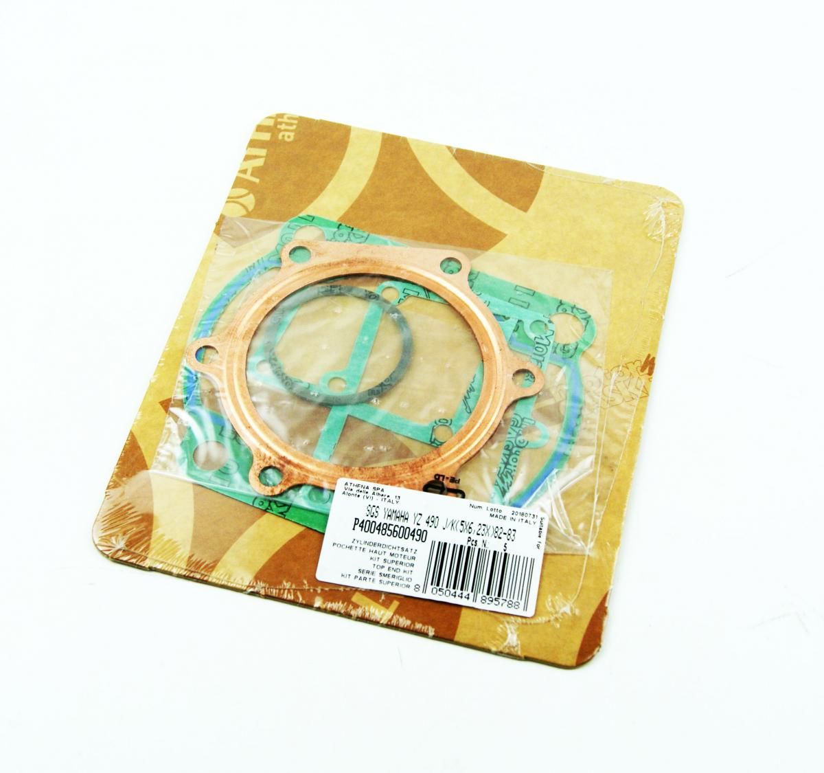 TOP END GASKET SET YAMAHA IT/TZ/YZ 490 82-83, ATHENA P400485600490 - Image 2