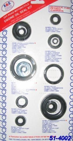 OIL SEAL SET 88-98 YZ250 WR250, K&S 51-4002 YAMAHA KIT 12