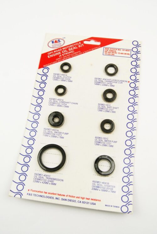 OIL SEAL SET YZF400 426 WRF, K&S 51-4041 YAMAHA YZ426F