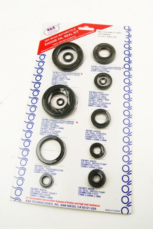 OIL SEAL SET 99-08 YZ250 12PCS