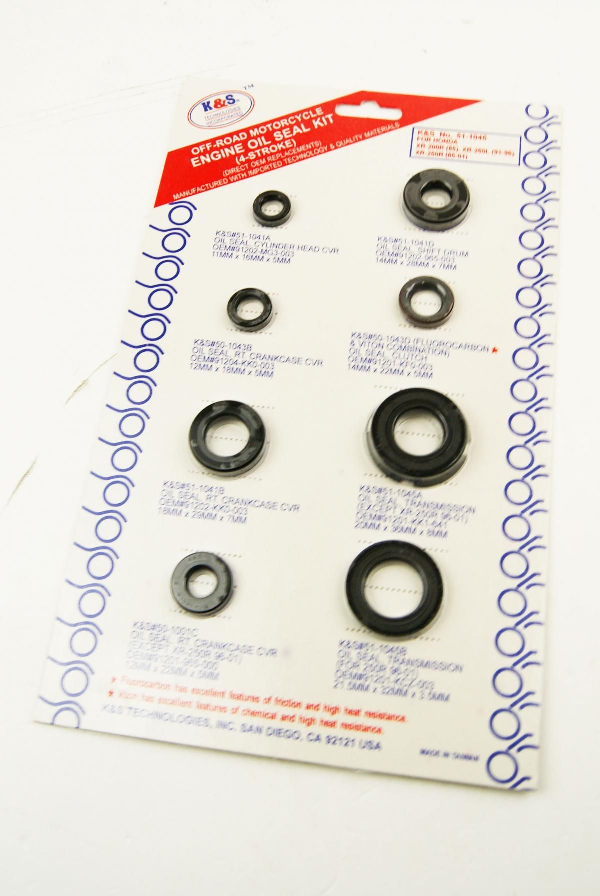 OIL SEAL SET 1985-2004 XR250