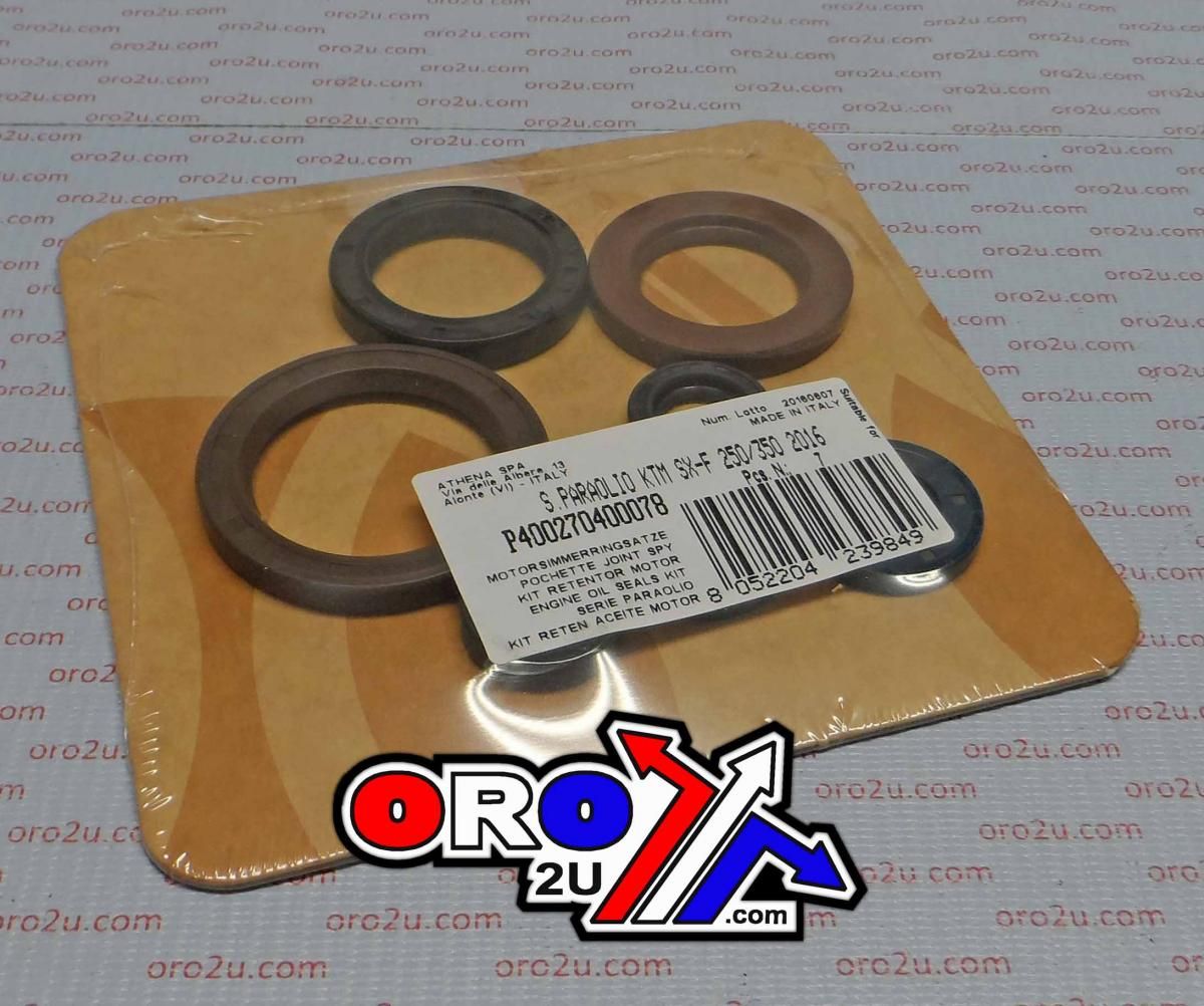 ENGINE OIL SEAL SET SX-F/FE/FC/EC/EX 250/350 16-22, ATHENA P400270400078 KTM/HUSKY/GAS