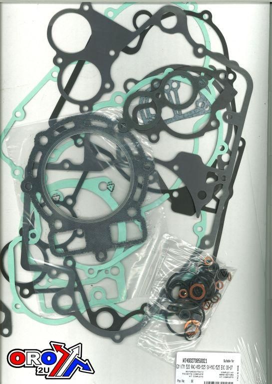 COMPLETE GASKET SET EXC/SMR/SX 450/520/525/540, ATHENA P400270850021 KTM 00-09 BETA RR 525 - Image 2