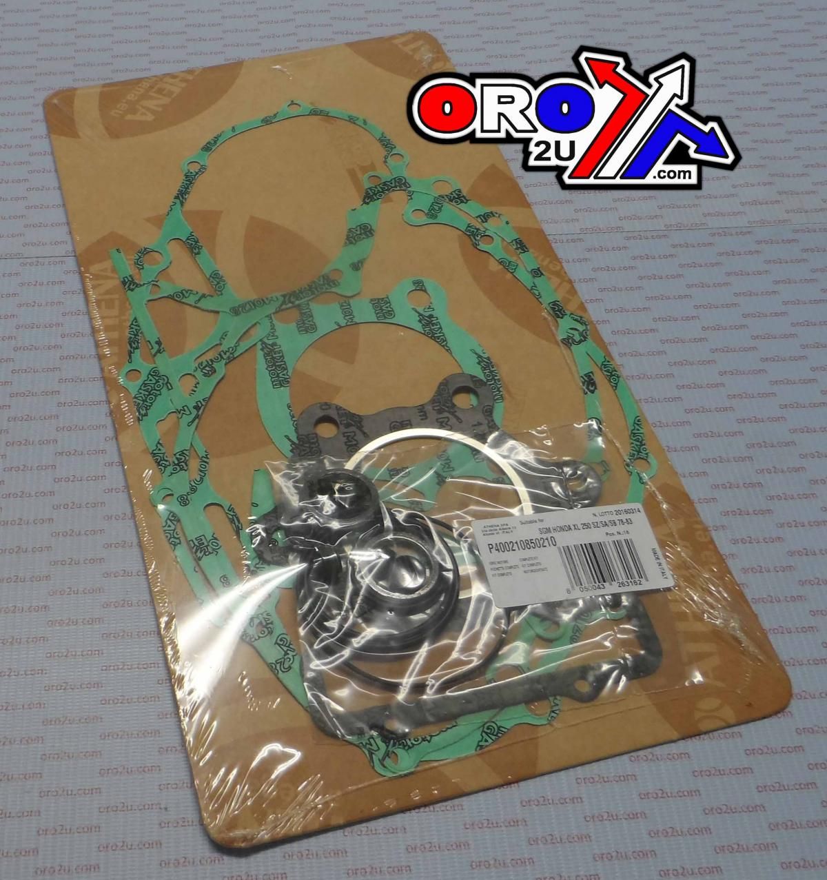 GASKET FULL SET XR250 78-83, ATHENA P400210850210 18pcs - Image 2