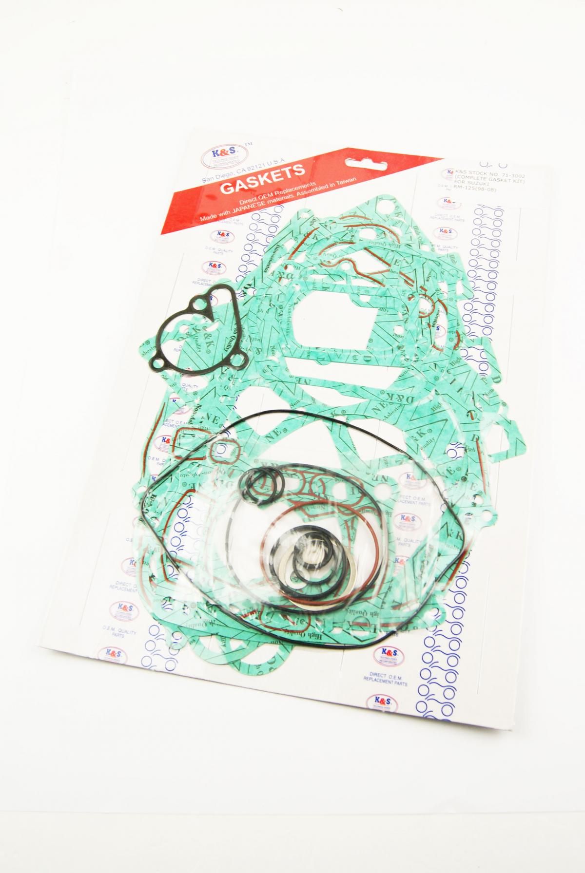GASKET FULL SET 92-08 RM125, K&S 71-3002 COMPLETE SUZUKI - Image 3