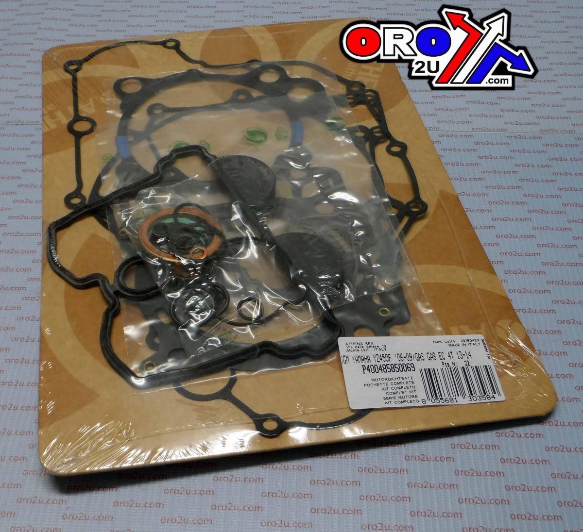 COMPLETE GASKET KIT YAMAHA YZ450F 06-09, ATHENA P400485850069 GAS GAS EC450 13-15 CCM MX 450 08 - Image 2
