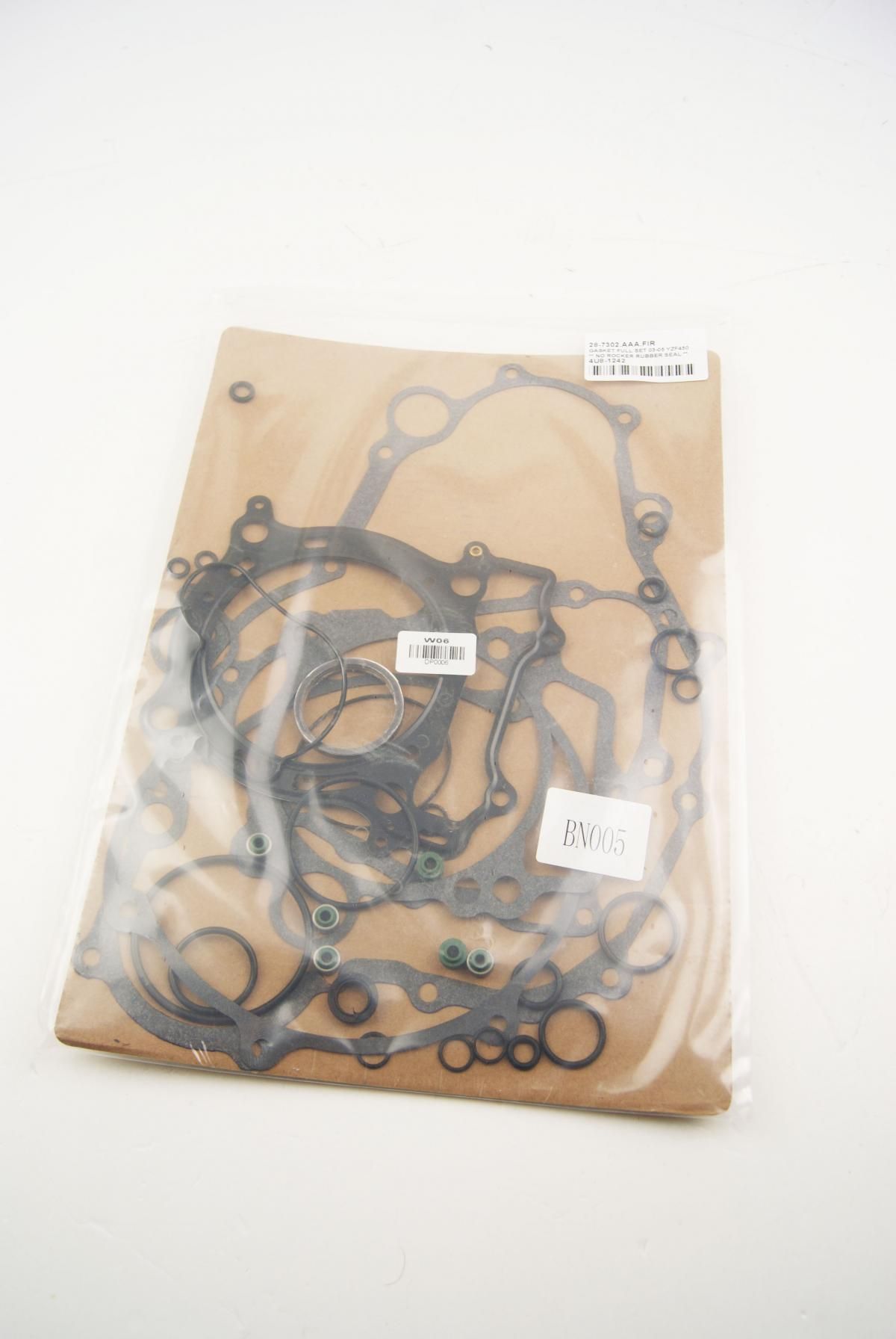 GASKET FULL SET 03-05 YZF450, ** NO ROCKER RUBBER SEAL **, 28-7302.FIR - Image 2