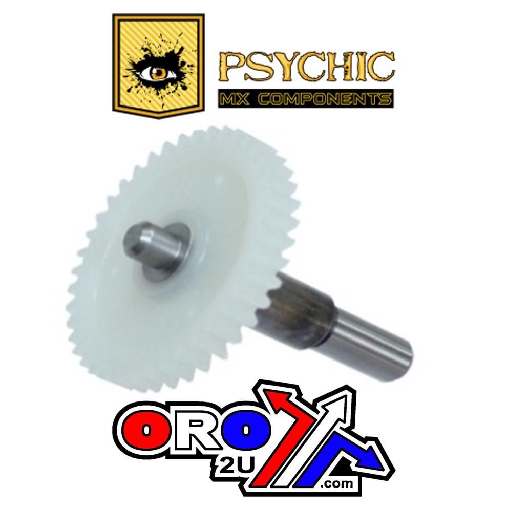 WATER PUMP SHAFT 13234-1103, KAWASAKI 80 85 100, MX-10238B, SHAFT WITH GEAR - Image 2