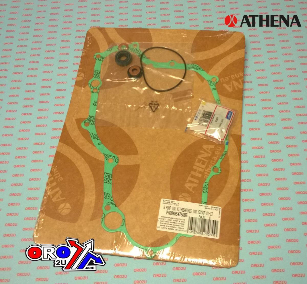 WATER PUMP GASKET KIT YZ/WR 250 01-13, ATHENA P400485475006 YAMAHA WITH BEARING