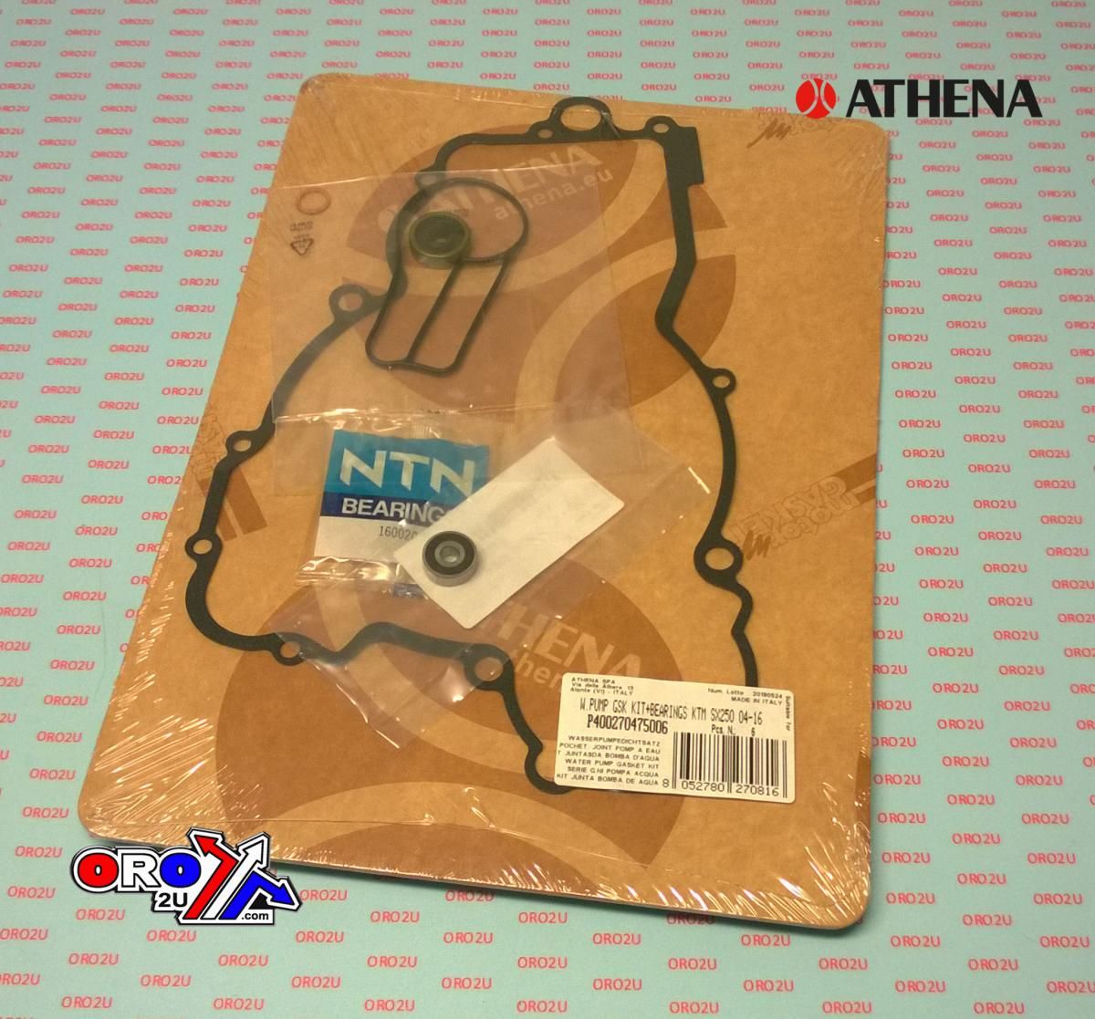 WATER PUMP GASKET KIT SX/XC/TE/TC 250/300 04-16, ATHENA P400270475006 KTM/HUSKY WITH BEARING - Image 2