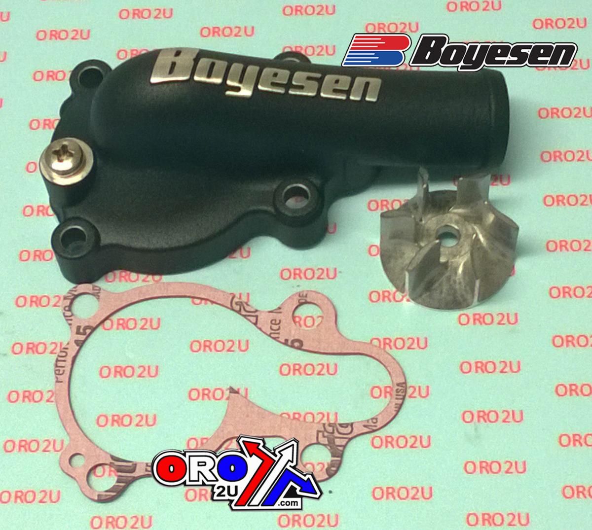 WATER PUMP COVER 16-18 KX450F, Supercooler BOYESEN WPK-18AB, BLACK - Image 2