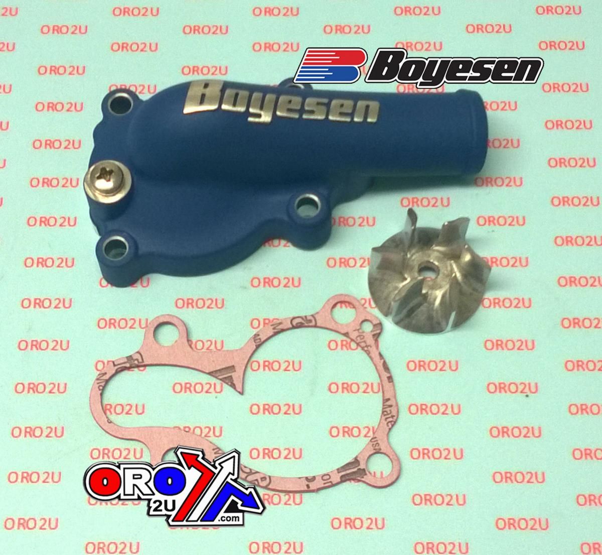 WATER PUMP COVER 16-18 KX450F, Supercooler BOYESEN WPK-18AL, BLUE - Image 2