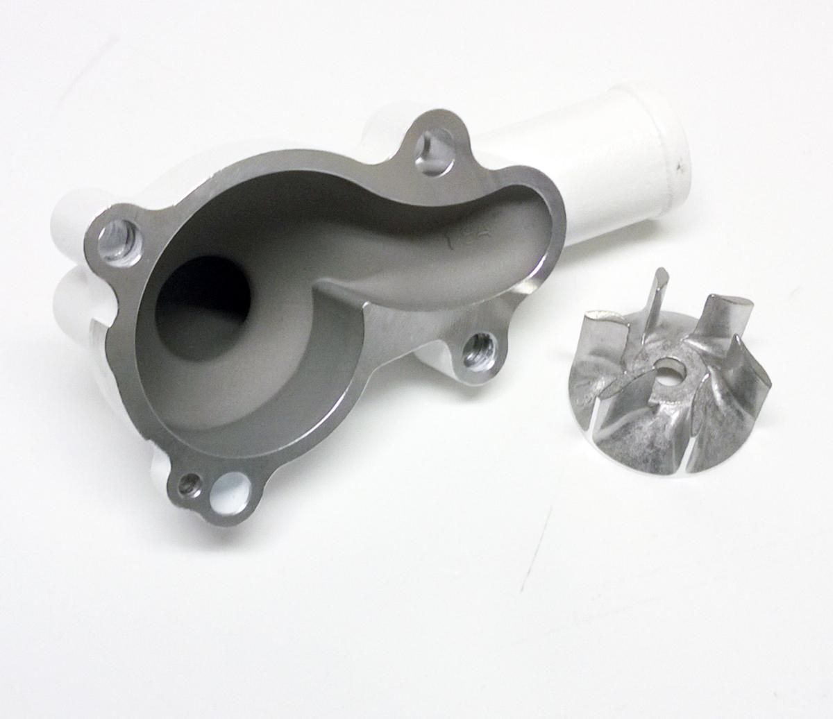 WATER PUMP COVER 16-18 KX450F, Supercooler BOYESEN WPK-18AW, WHITE - Image 2