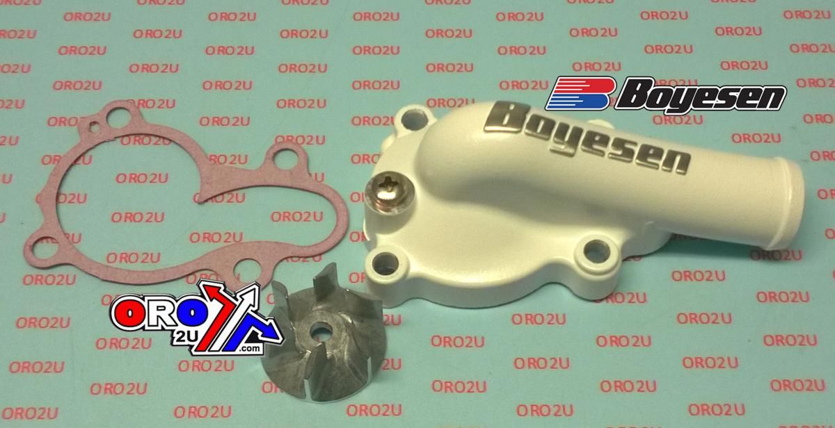 WATER PUMP COVER 16-18 KX450F, Supercooler BOYESEN WPK-18AW, WHITE - Image 3