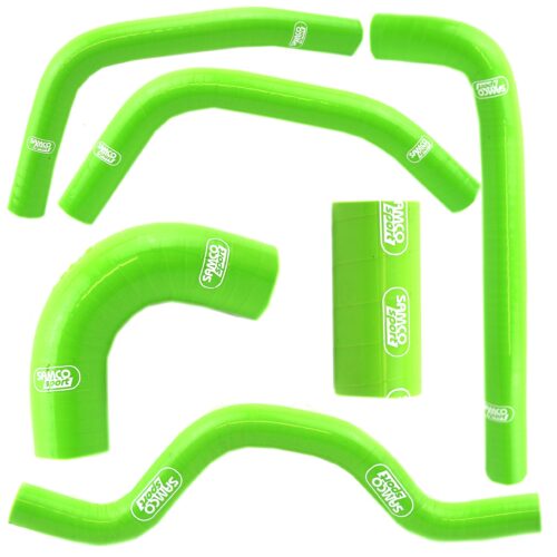 SAMCO HOSE KIT KAWASAKI OEM Design, 6 PIECE KIT, GREEN, KAW-58 GN