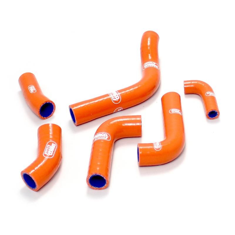SAMCO HOSE KIT KTM OEM Design, 6 PIECE KIT, ORANGE, KTM-58 OR