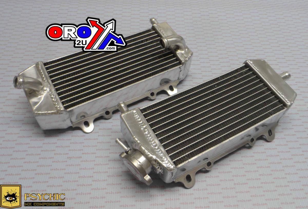 RADIATOR SET OVERSIZE KXF250 RMZ250 04-05, PSYCHIC XD-10011 KAWASAKI SUZUKI, 39061-0003 39061-0004 39061-0045 K3906-10003 K3906-10004