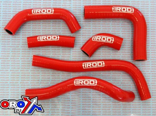 HOSE KIT/6 02-04 CRF450R RED, SILICONE RADIATOR RED, IROD 010007