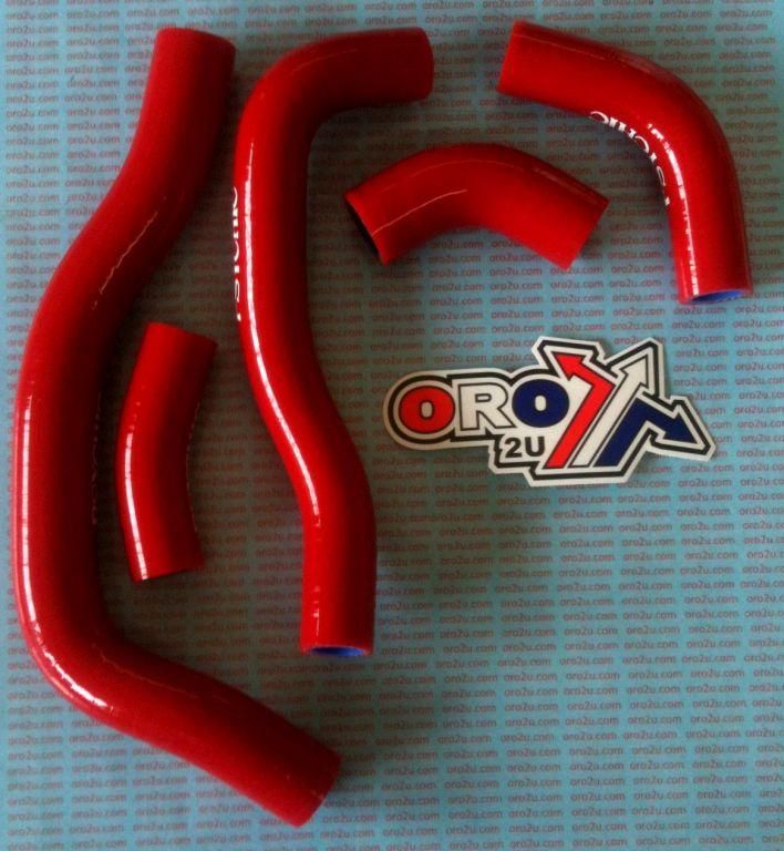HOSE KIT/5 05-08 CRF450R RED, SILICONE RADIATOR HOSE HONDA