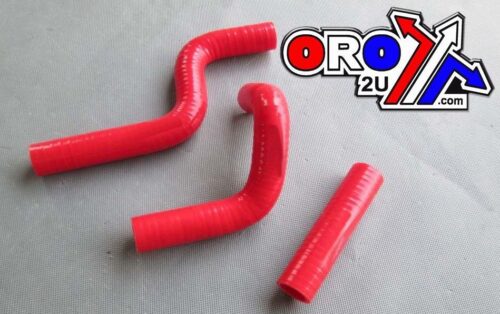 HOSE KIT-3 KX85 100 98-13 RED, SILICONE RADIATOR KAWASAKI
