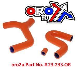 HOSE KIT/3 EXC400-450-530 KTM, SILICONE RADIATOR 08-11 KTM, IROD 010057 ORANGE