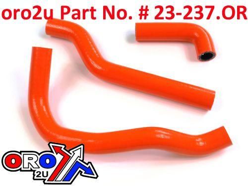 HOSE KIT/3 65 SX 02-08 KTM, SILICONE RADIATOR ORANGE, IROD 010035