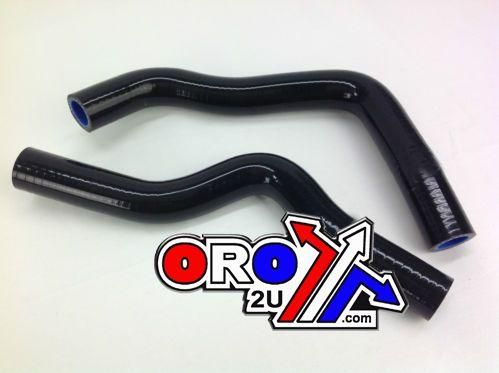 HOSE KIT/2 00-12 RM85 BLACK, SILICONE RADIATOR SUZUKI