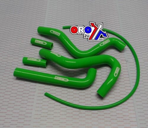 HOSE KIT/6 KX250 94-02, SILICONE RADIATOR GREEN