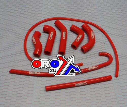 HOSE KIT/8 XR650R 00-10 RED, SILICONE RADIATOR HONDA