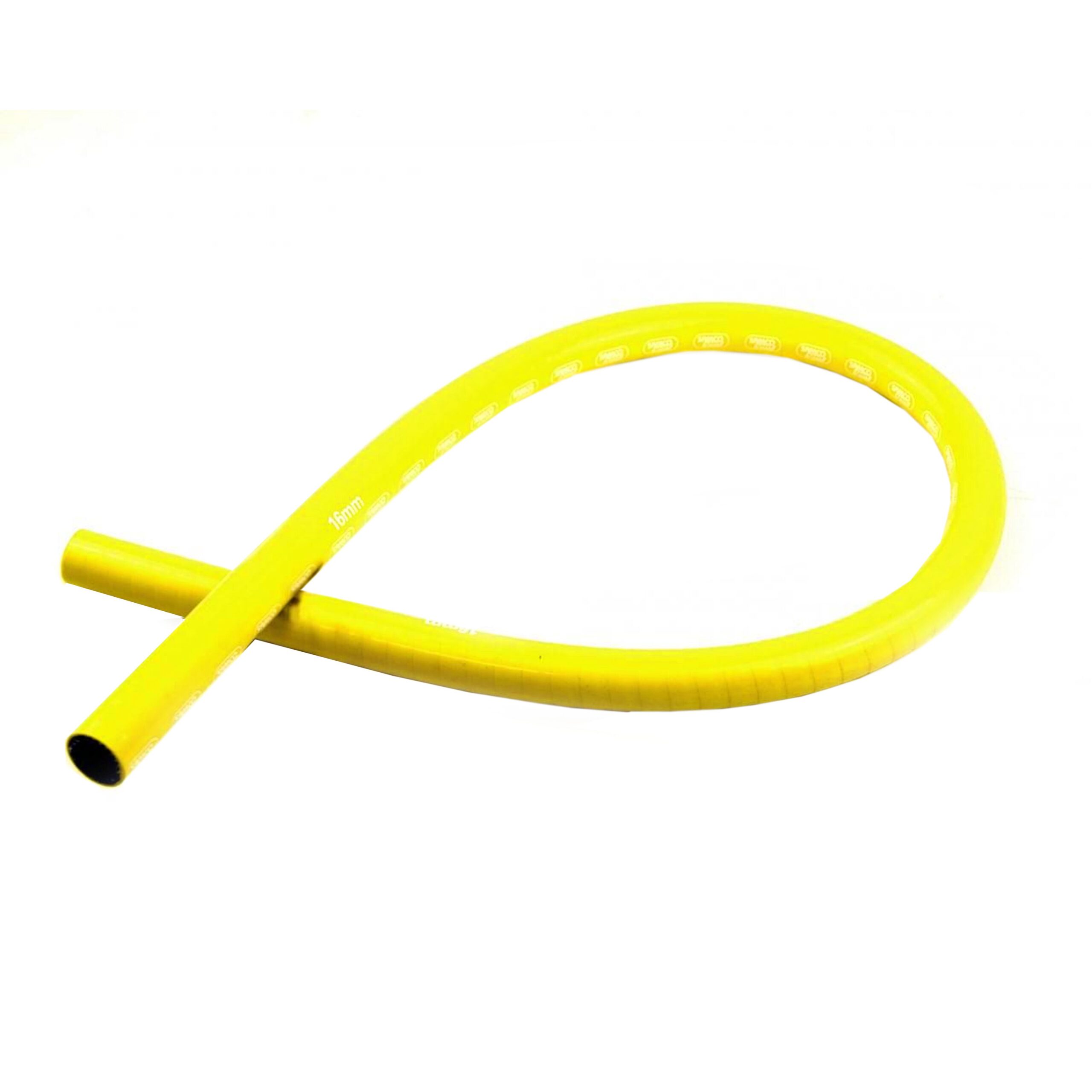 SILICONE HOSE 16MM 1 METER, YELLOW, UNIVERSAL AIR, WATER, INTAKE